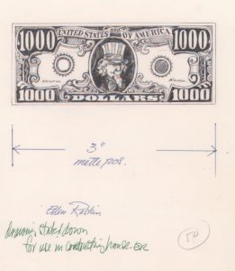 jacket art 1000 dollar bill