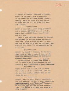 Sam Westing's Will, page 1