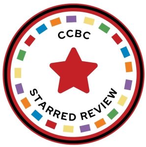 Red star in rainbow circle with the words CCBC starred review